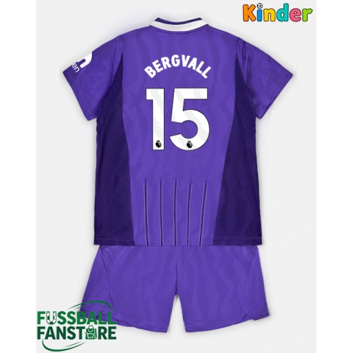 Tottenham Hotspur Lucas Bergvall #15 Replik 3rd trikot Kinder 2026-27 Kurzarm (+ Kurze Hosen)